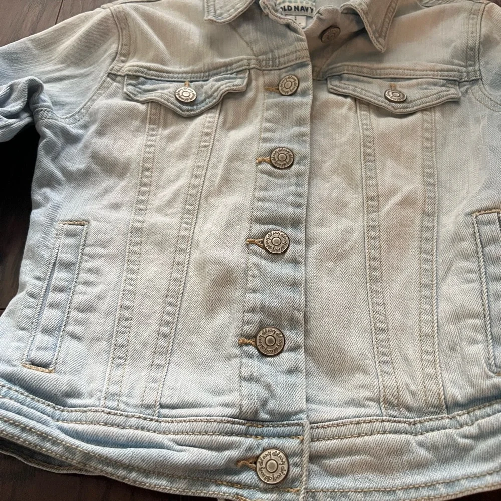 Old Navy Light Blue Jean Jacket Size 10/12